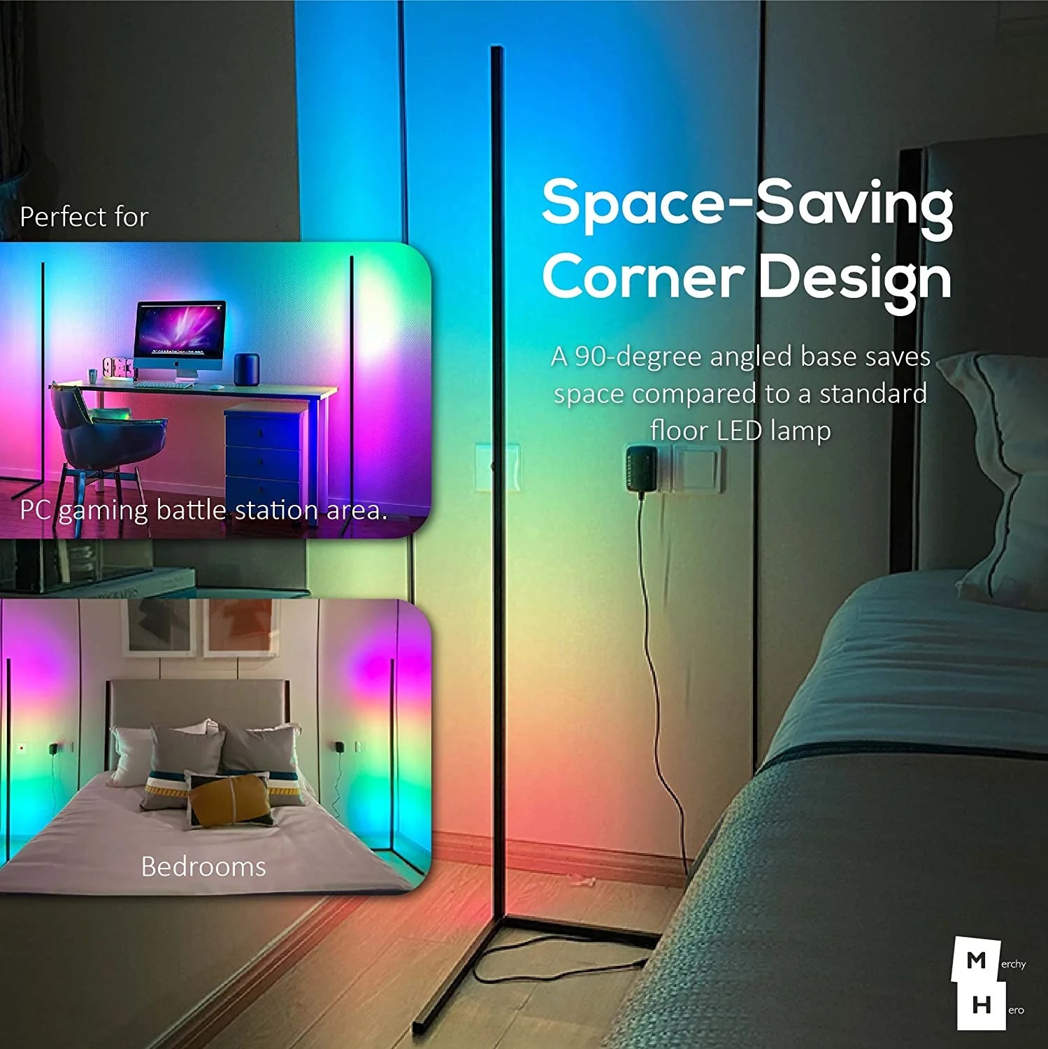 Modern Art Zenith Corner Floor Lamp