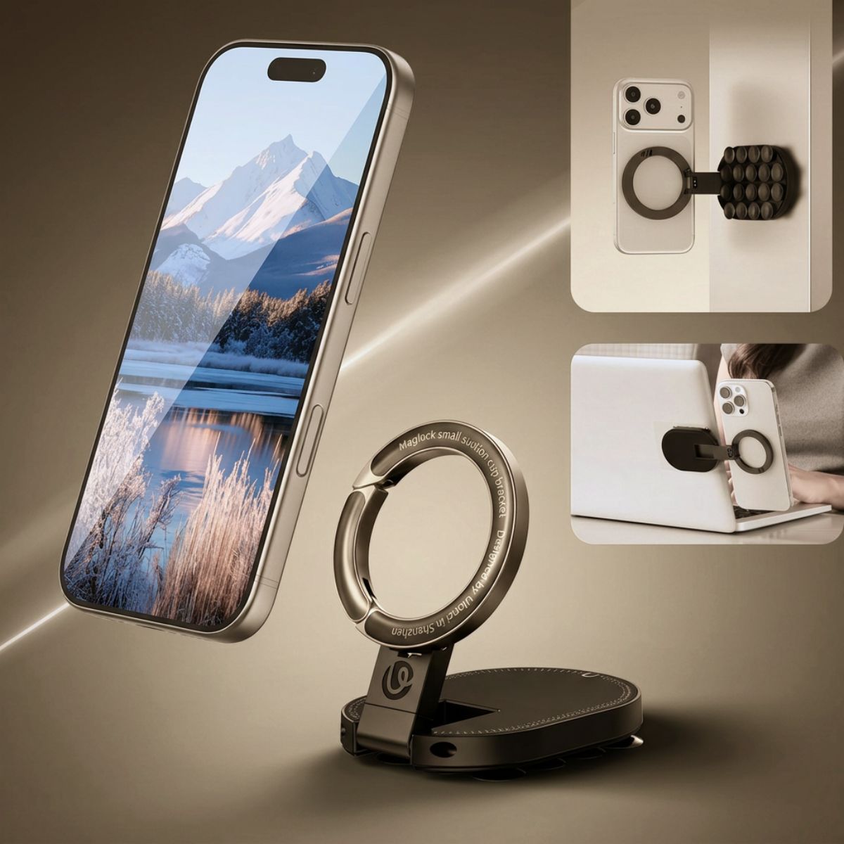 MagStick - Hands Free Magnetic Phone Holder + MagSafe