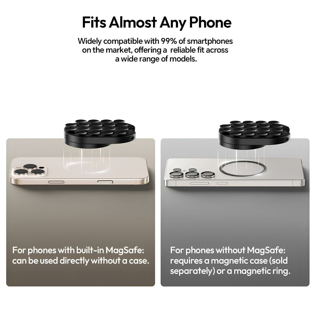 MagStick - Hands Free Magnetic Phone Holder + MagSafe
