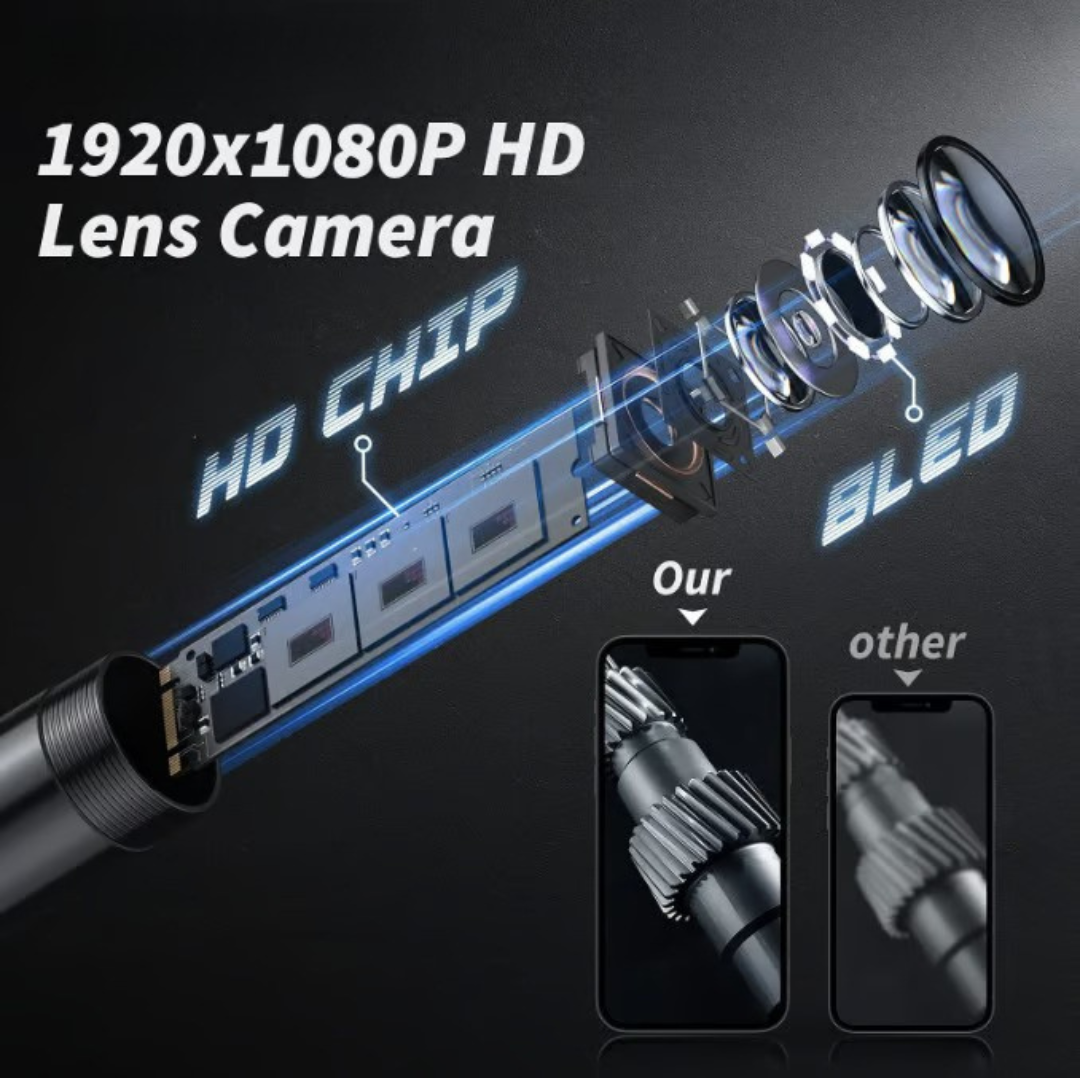 Plug-and-play Endoscope Camera - Compatible with Android, iOs