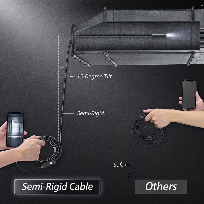 Plug-and-play Endoscope Camera - Compatible with Android, iOs