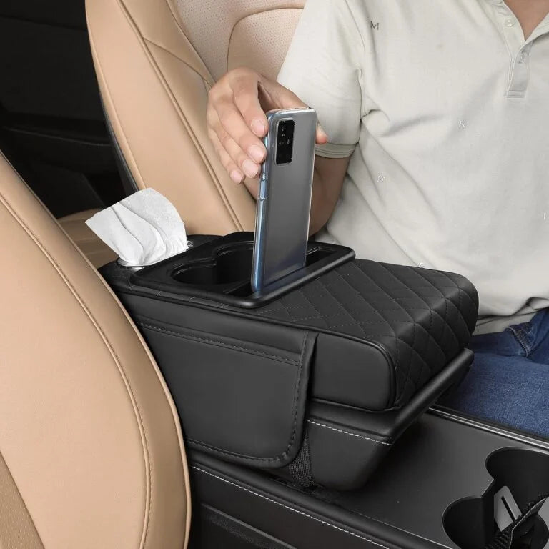 DriveNest™ 5-in-1 Car Console Organizer
