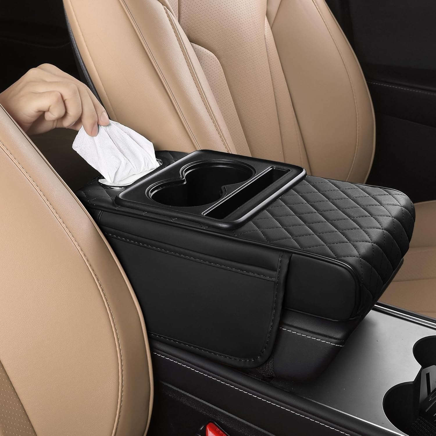 DriveNest™ 5-in-1 Car Console Organizer