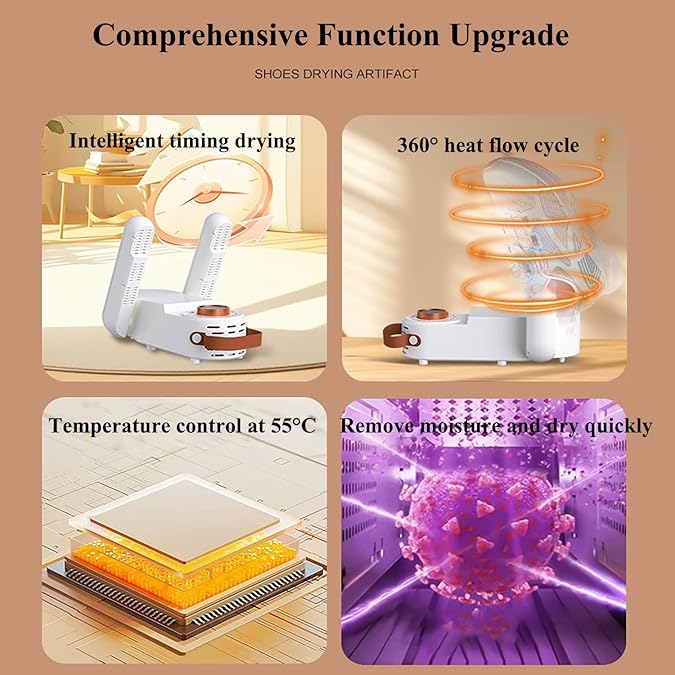 Electric Shoe Dryer with Heat Blower