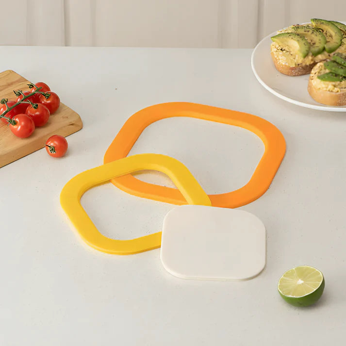 Magnetic Silicone Trivet Set 3-in-1 Heat-Resistant Pot Mats