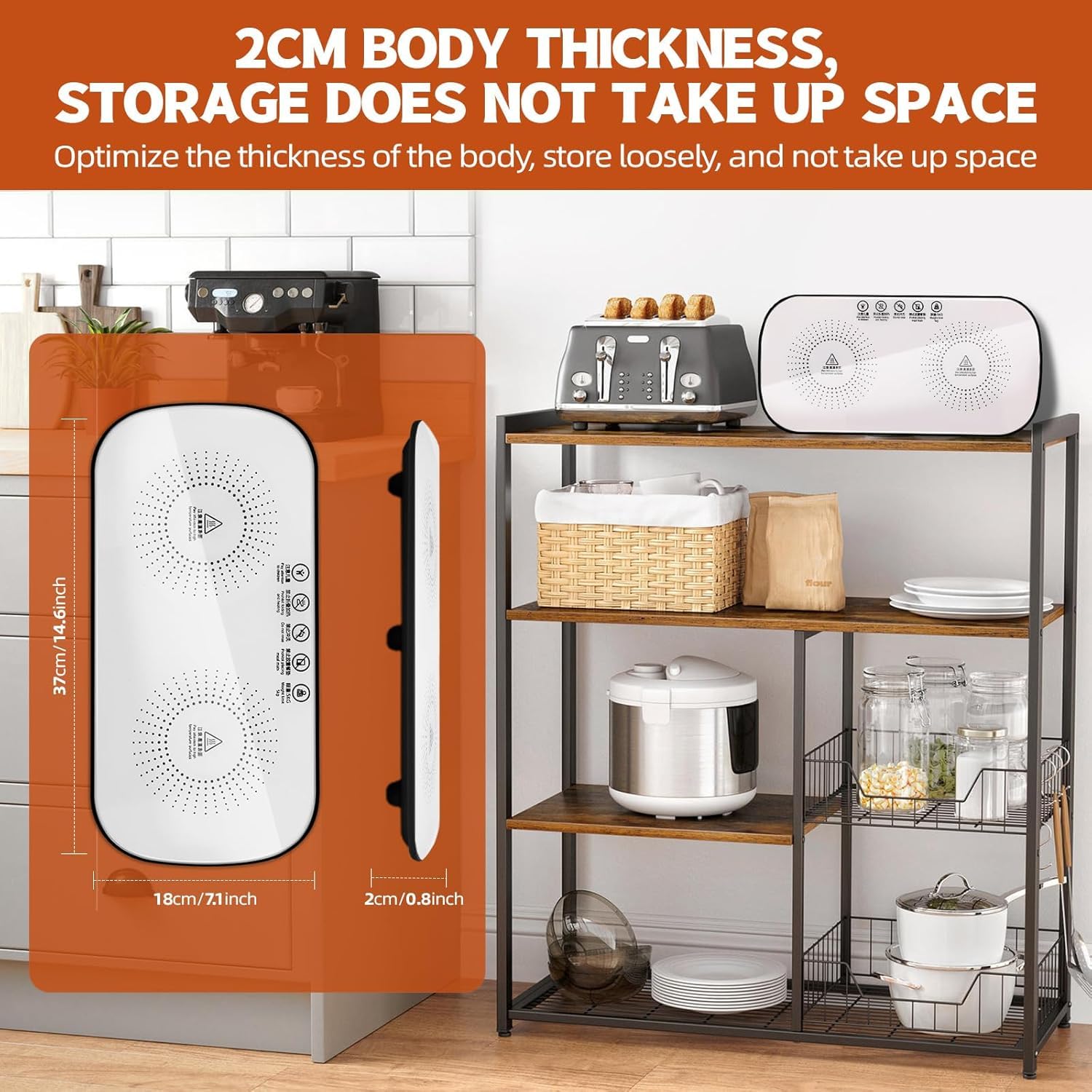 Multifunctional Electric Food Heating Glass Tray