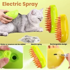 Steamy 3 in 1 Pet Hair Brush by Famfia