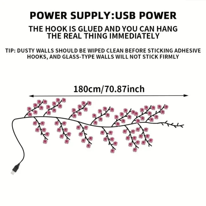 Sakura Cherry Blossom Branch Light