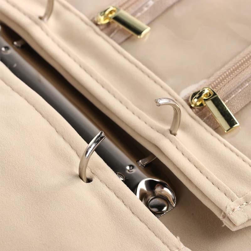 EverydayJewel - Leather Jewelry Storage Book with Zippers