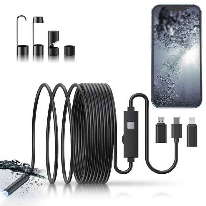 Plug-and-play Endoscope Camera - Compatible with Android, iOs