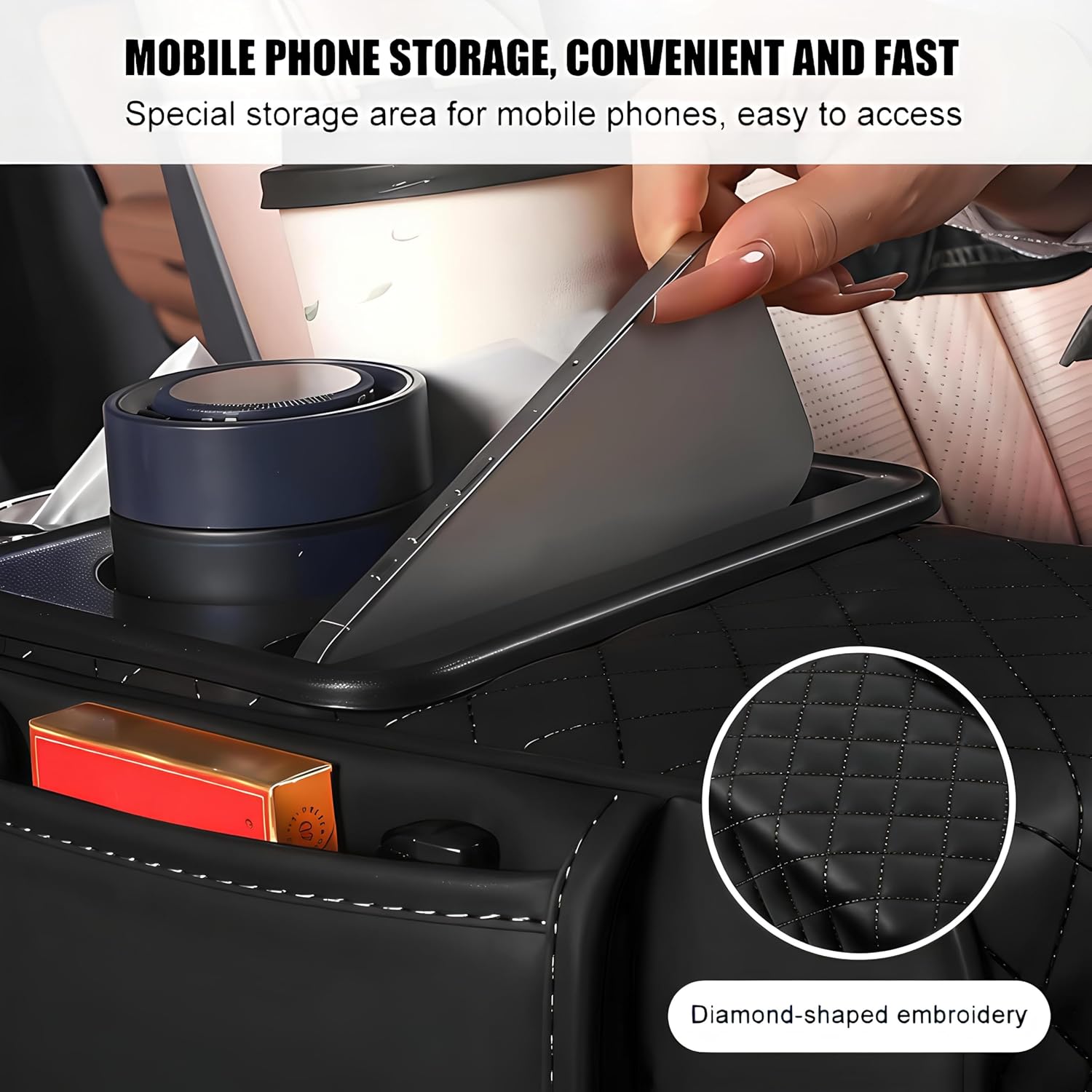 DriveNest™ 5-in-1 Car Console Organizer